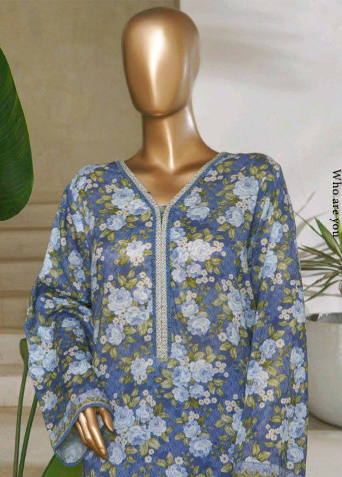 Bin Saeed 3Piece Printed Stitched Suit D-05