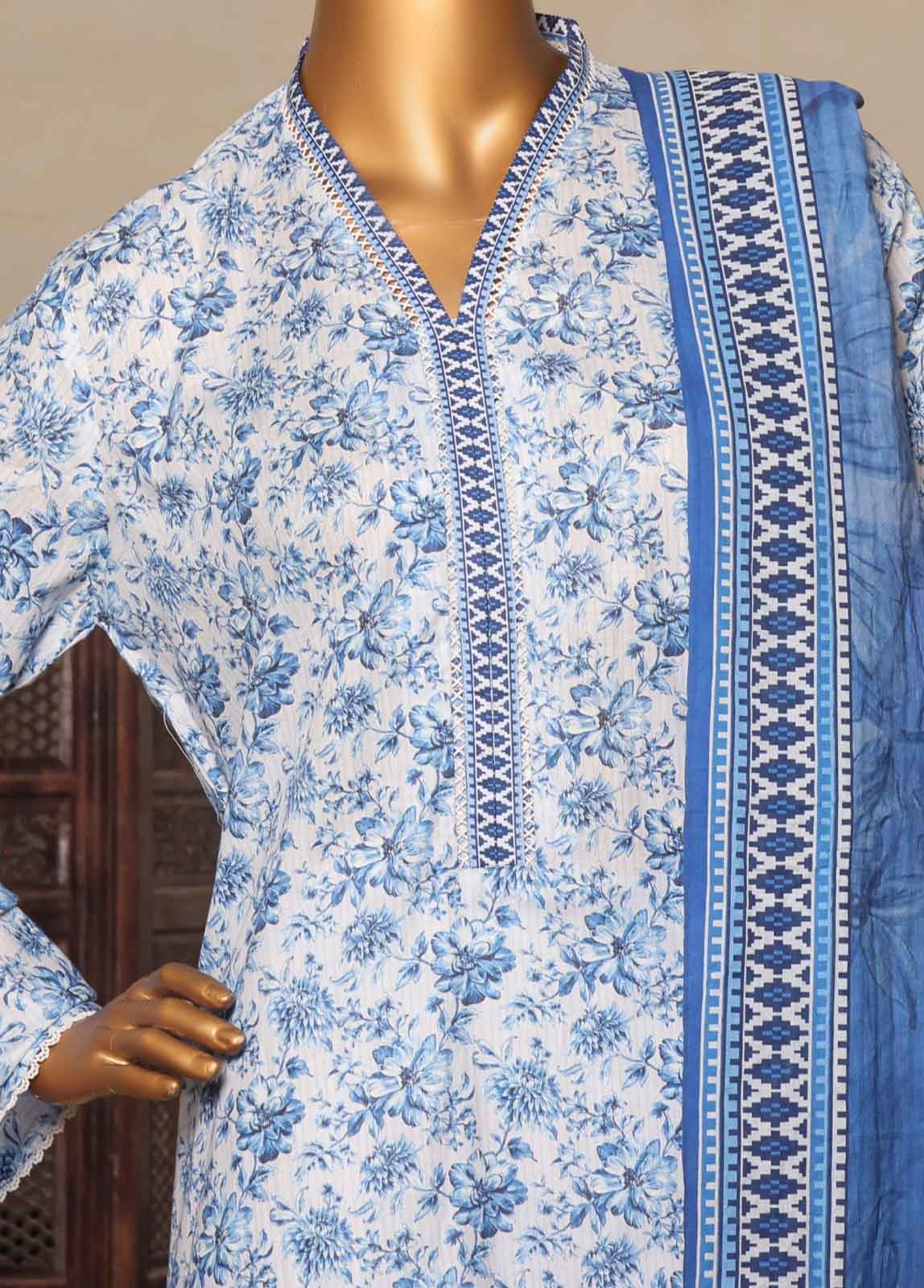 Bin Saeed 3 Piece Printed Stitched Suit D-13
