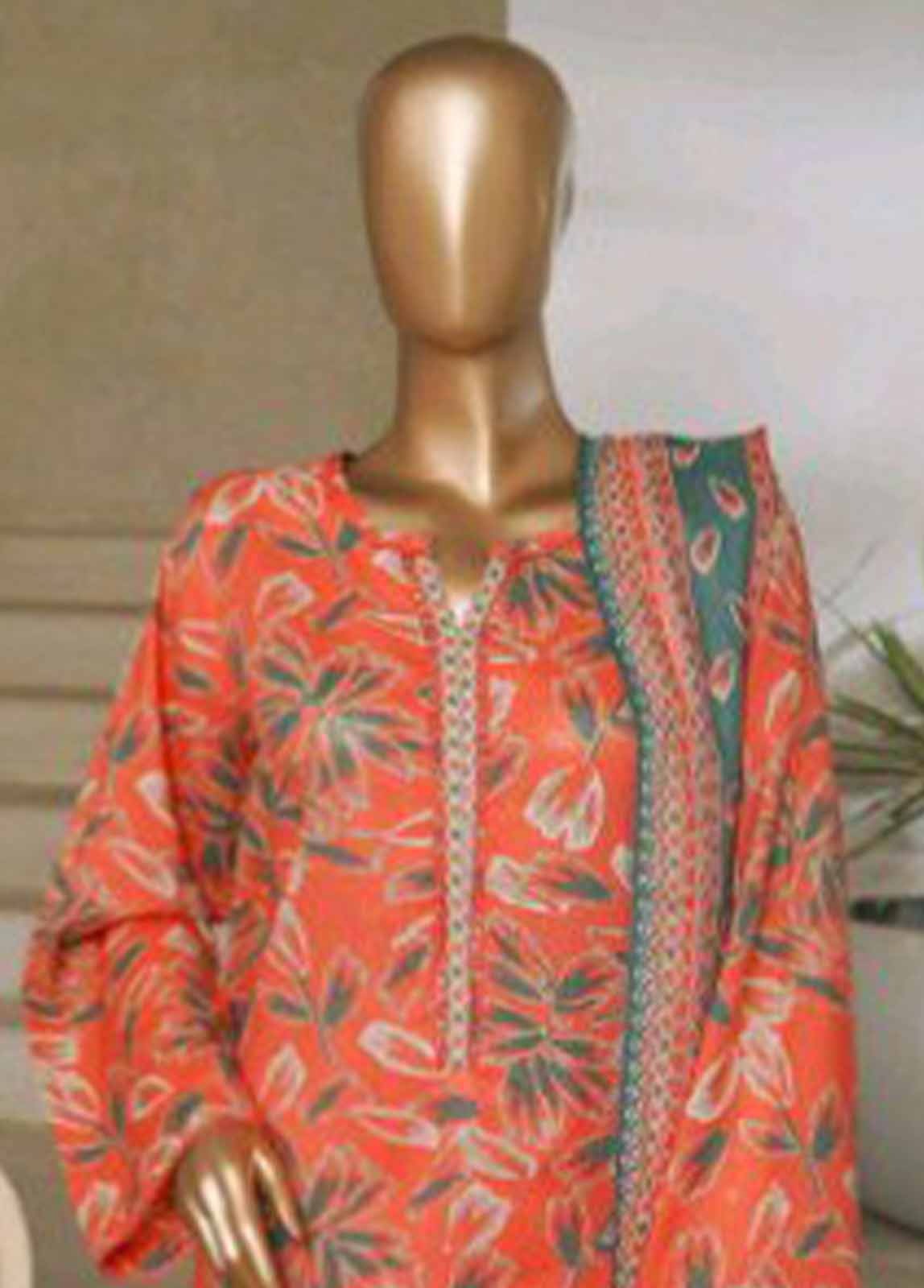 Bin Saeed 3 Piece Printed Stitched Suit D-02