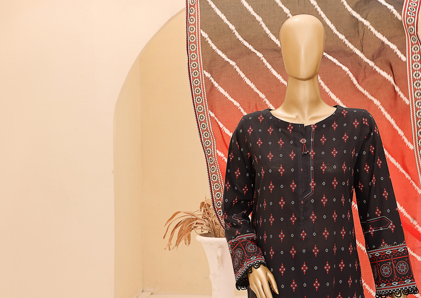 Chunri Embroided Lawn By Hz Textiles D06