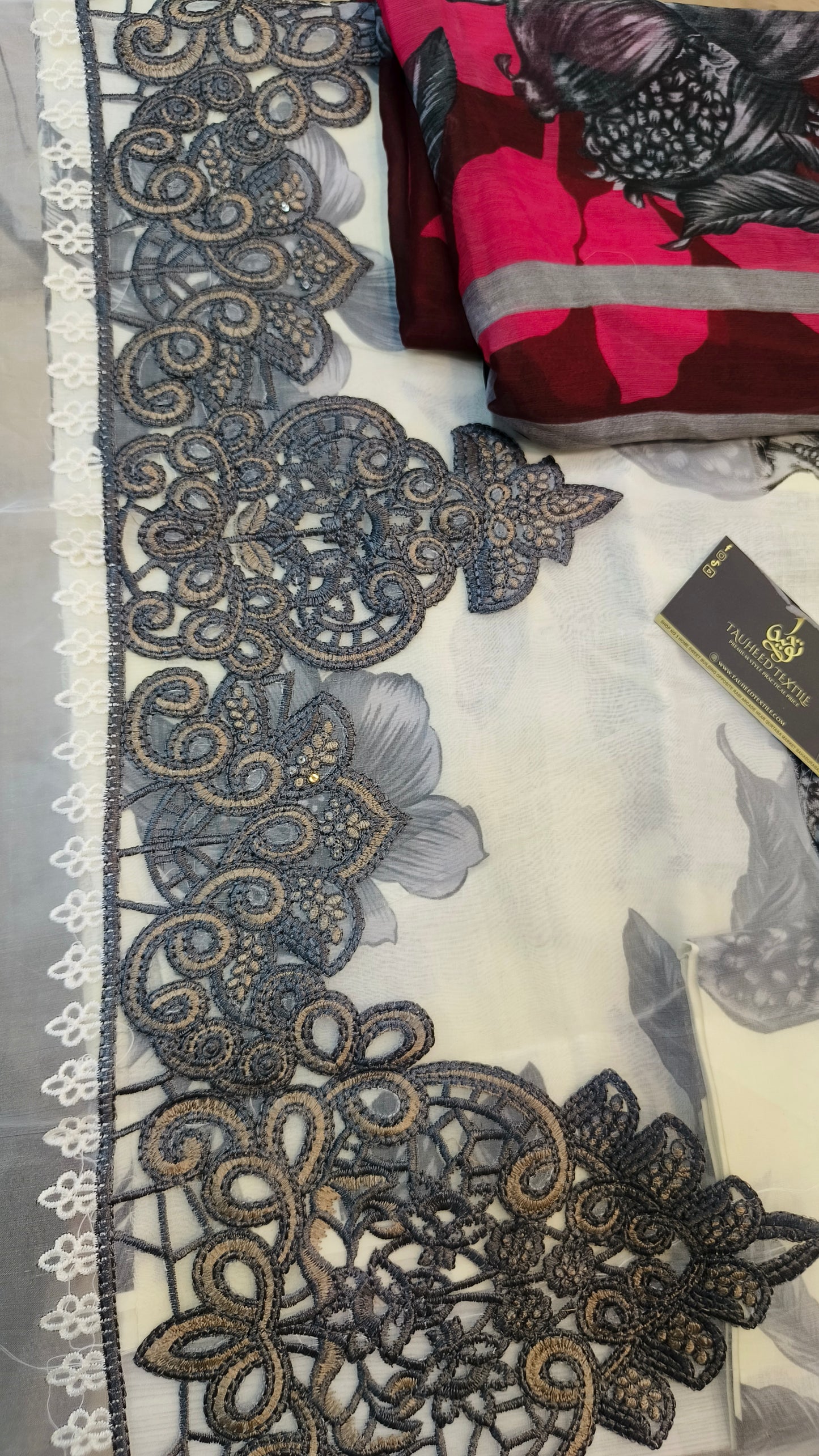 Designer Inspired Maria B OffWhite Lawn