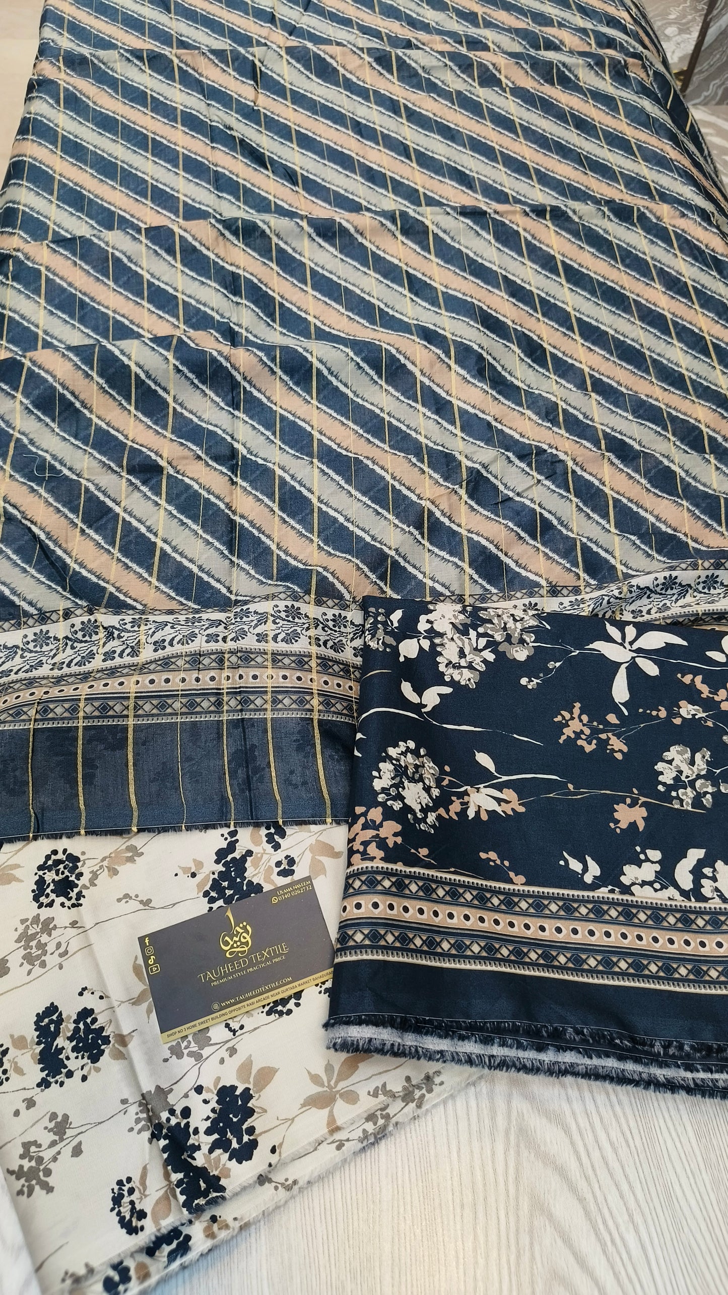 Bin Saeed 3pc Digital Printed Lawn 2025 D28