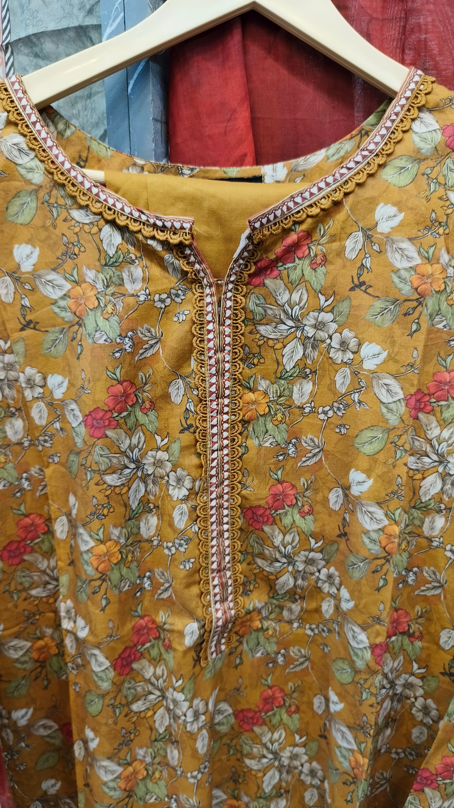 Bin Saeed 3pc Printed Lawn Stiched Suit D08