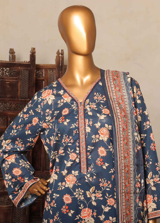 Bin Saeed 3 Piece Printed Stitched Suit D-11