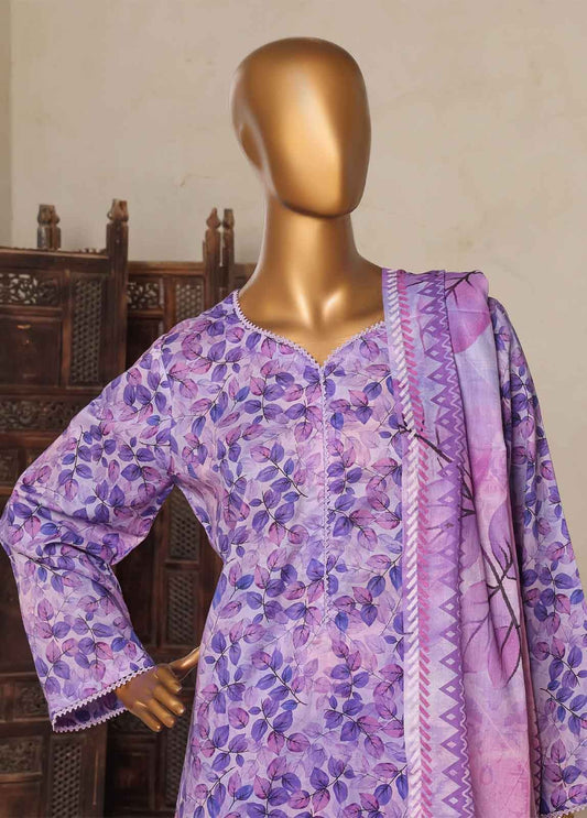 Bin Saeed 3 Piece Printed Stitched Suit D-08