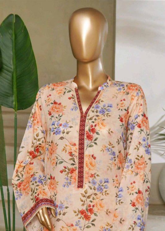 Bin Saeed 3 Piece Printed Stitched Suit D-01