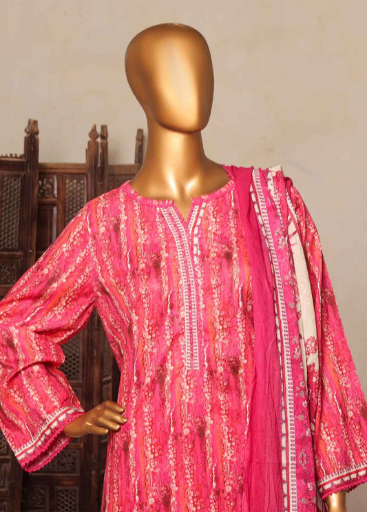 Bin Saeed 3 Piece Printed Stitched Suit D-14