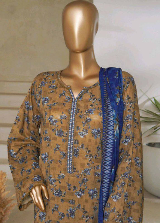 Bin Saeed 3 Piece Printed Stitched Suit D-04