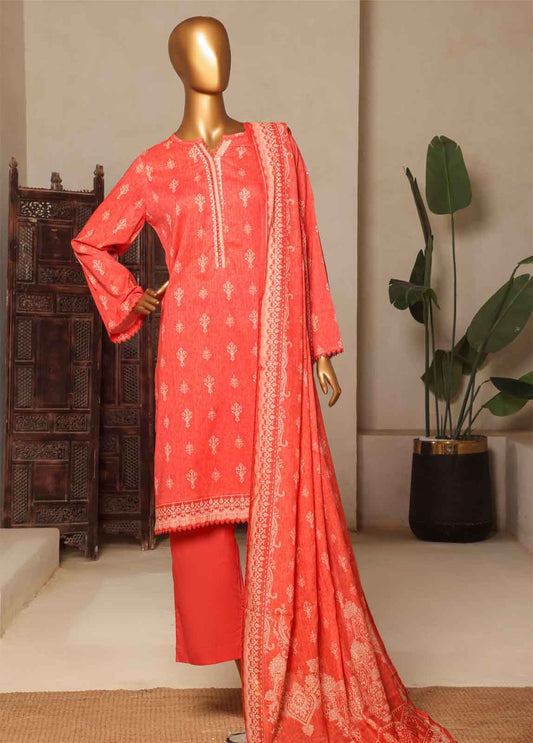 Bin Saeed 3 Piece Printed Stitched Suit D-09