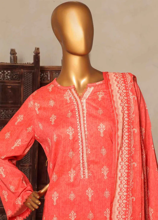 Bin Saeed 3 Piece Printed Stitched Suit D-09