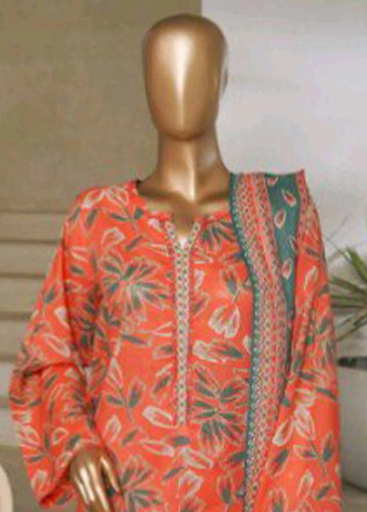 Bin Saeed 3 Piece Printed Stitched Suit D-02