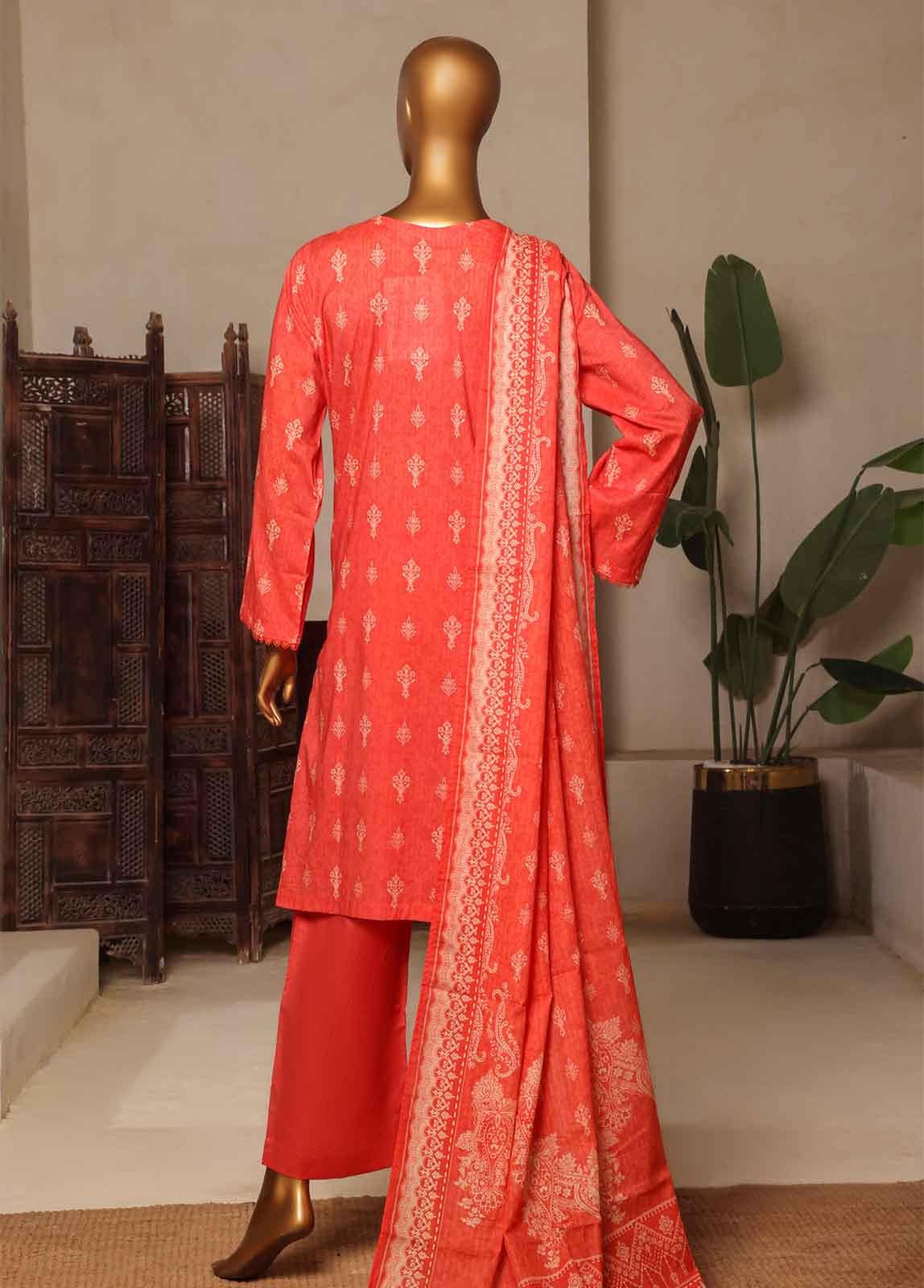 Bin Saeed 3 Piece Printed Stitched Suit D-09