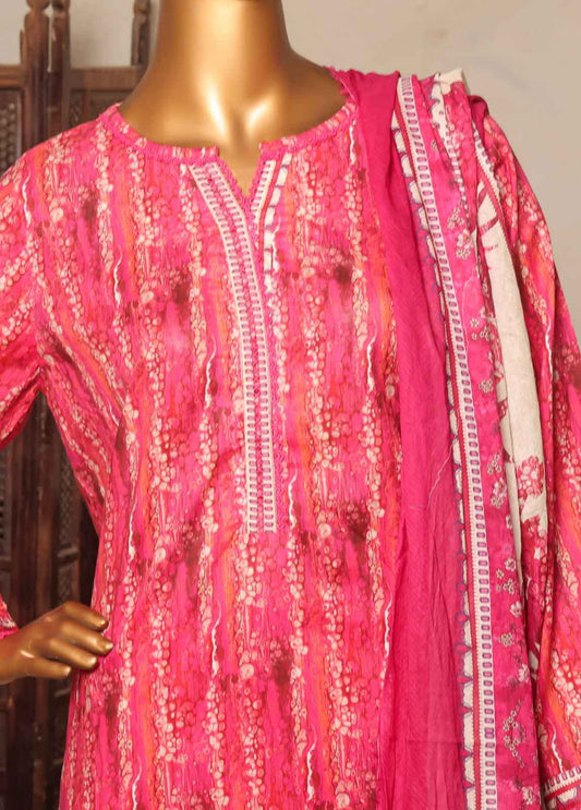 Bin Saeed 3 Piece Printed Stitched Suit D-14