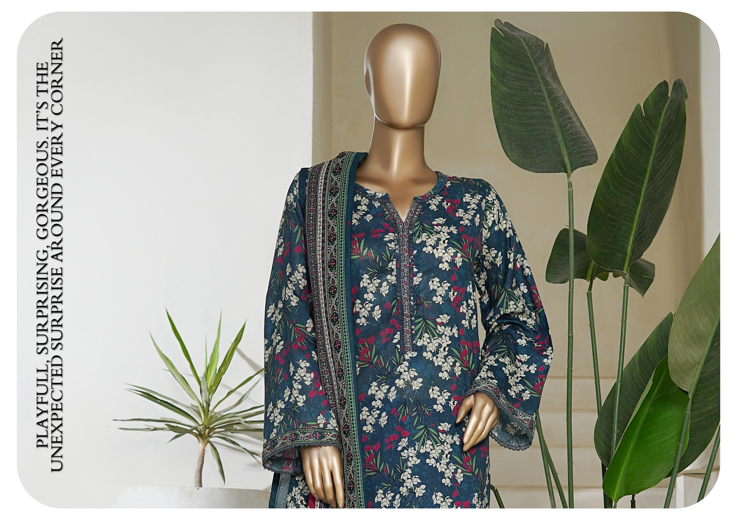 Bin Saeed 3Pc Printed Stiched Suits D03