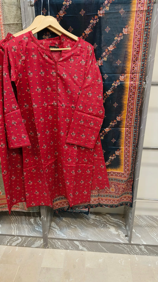 Bin Saeed 3Pc Printed Lawn Stiched Suit D11