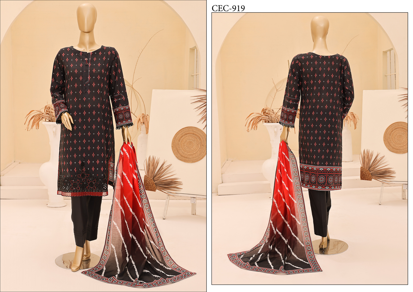 Chunri Embroided Lawn By Hz Textiles D06