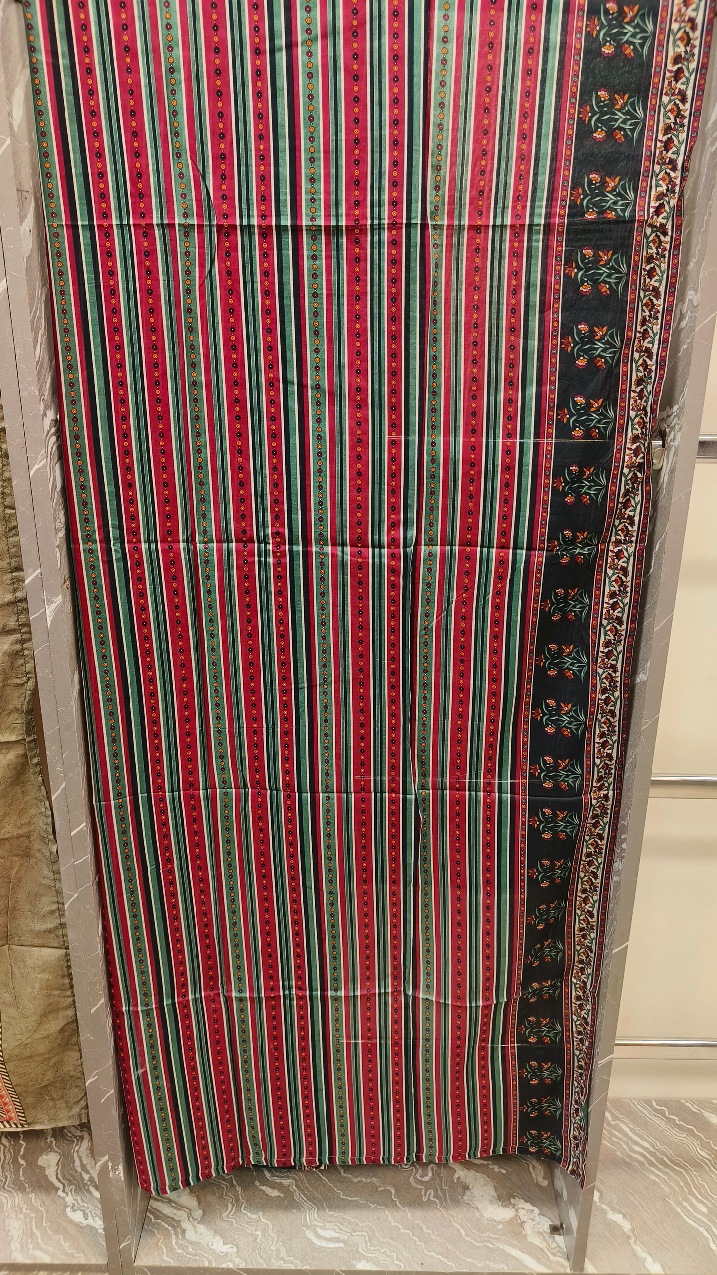 BinSaeed 3pcs Printed Lawn Stiched Suit D10