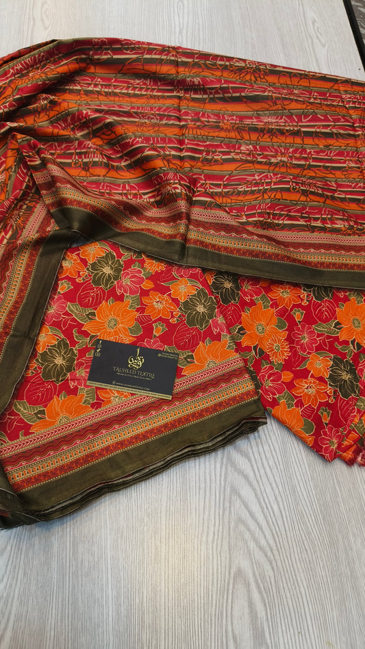 Bin Saeed 3Pc Digital Printed Lawn 2025 D33