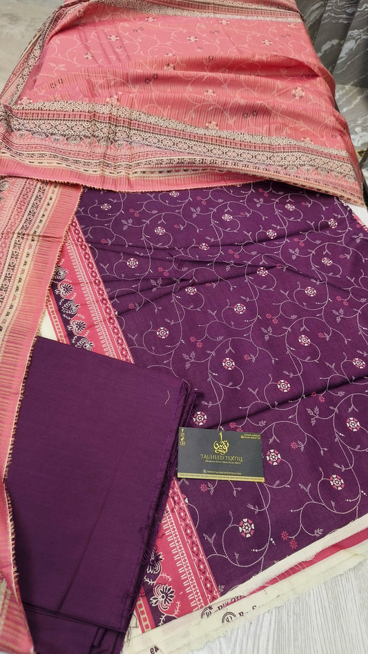 Bin Saeed 3Pc Digital Printed Lawn 2025 D05
