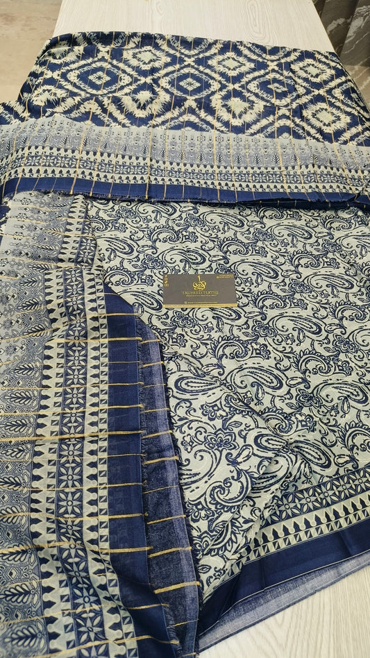 Bin Saeed 3pc Digital Printed Lawn 2025 D08