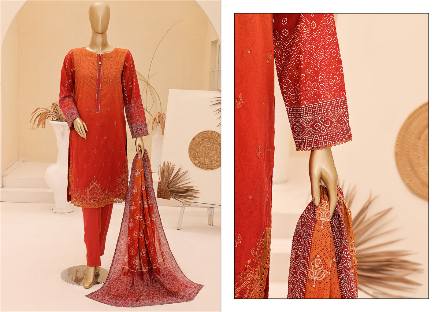 Chunri Lawn Embroided By Hz Textiles D04