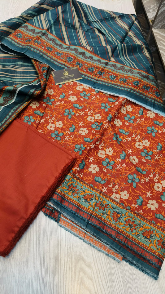 Bin Saeed 3pc Digital Printed Lawn 2025 D24