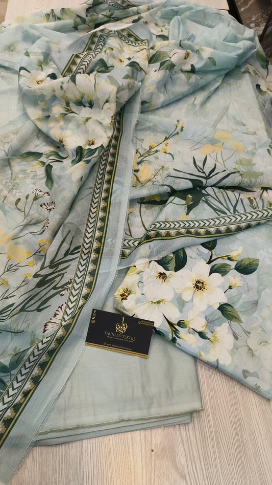 Bin Saeed 3pc Digital Printed Lawn 2025 D31