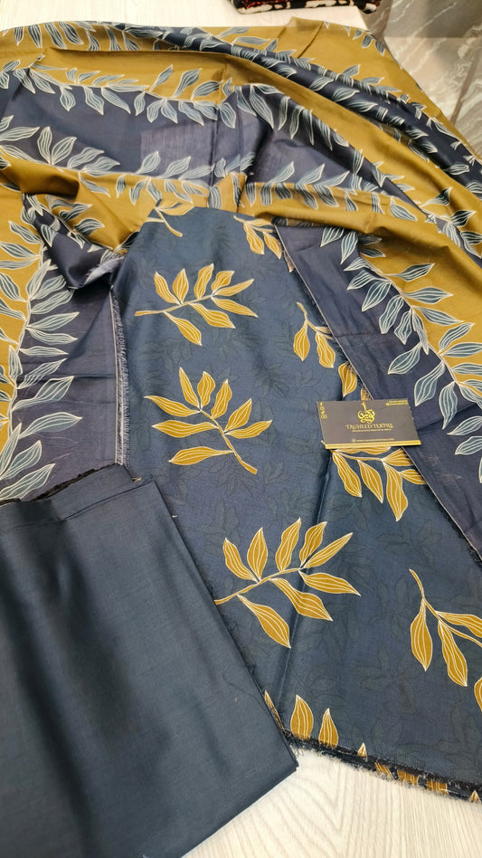 Bin Saeed 3pc Digital Printed Lawn 2025 D16