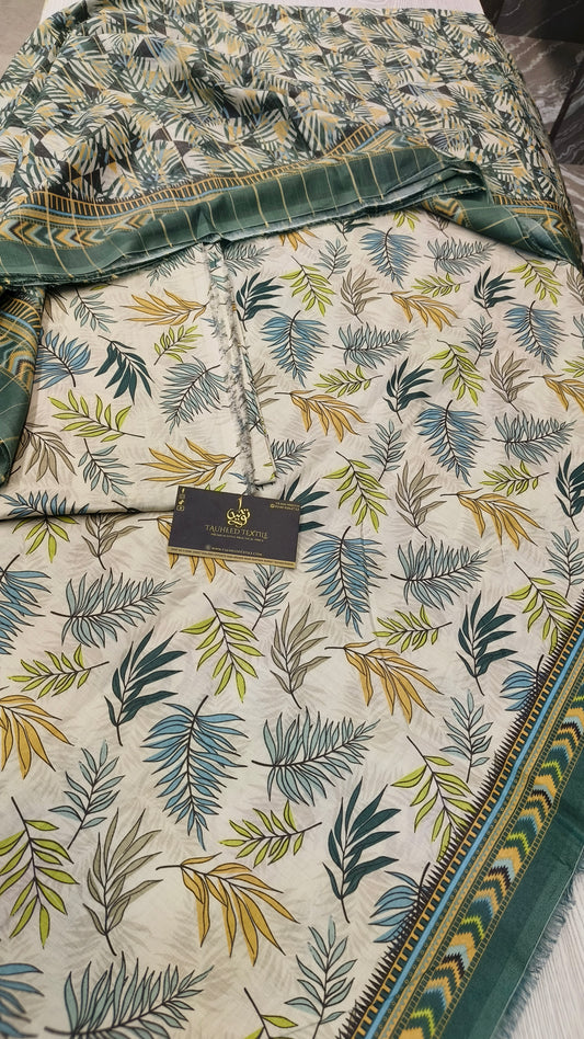Bin Saeed 3Pc Digital Printed Lawn 2025 D26