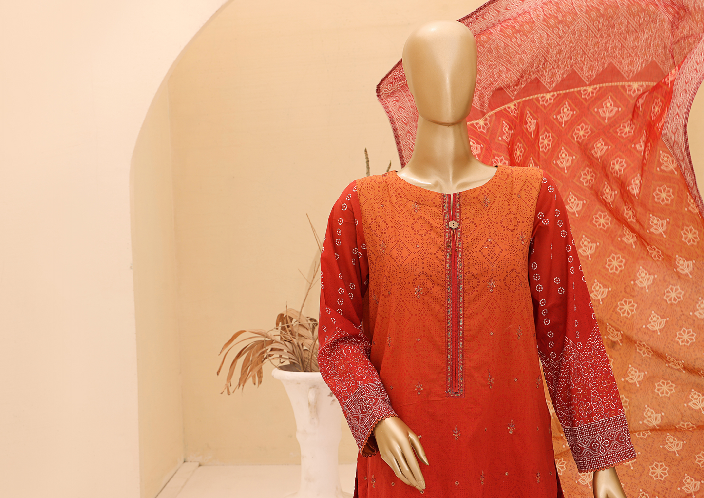 Chunri Lawn Embroided By Hz Textiles D04
