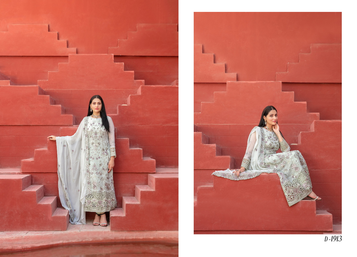 Tawakal Eunoia Embroided Fancy Chiffon D1914