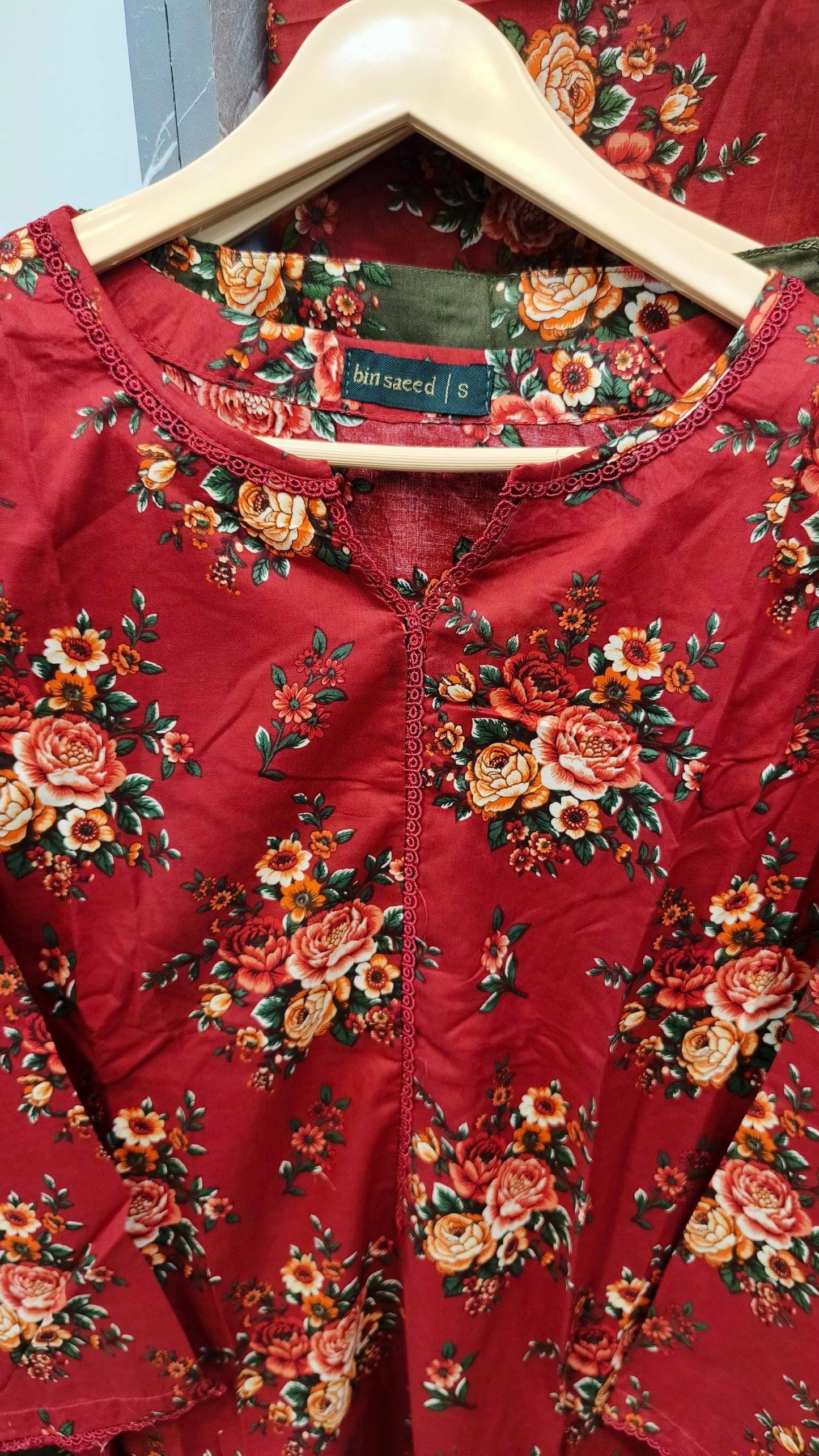 Bin Saeed 3pc Printed Lawn Stiched Suit D15