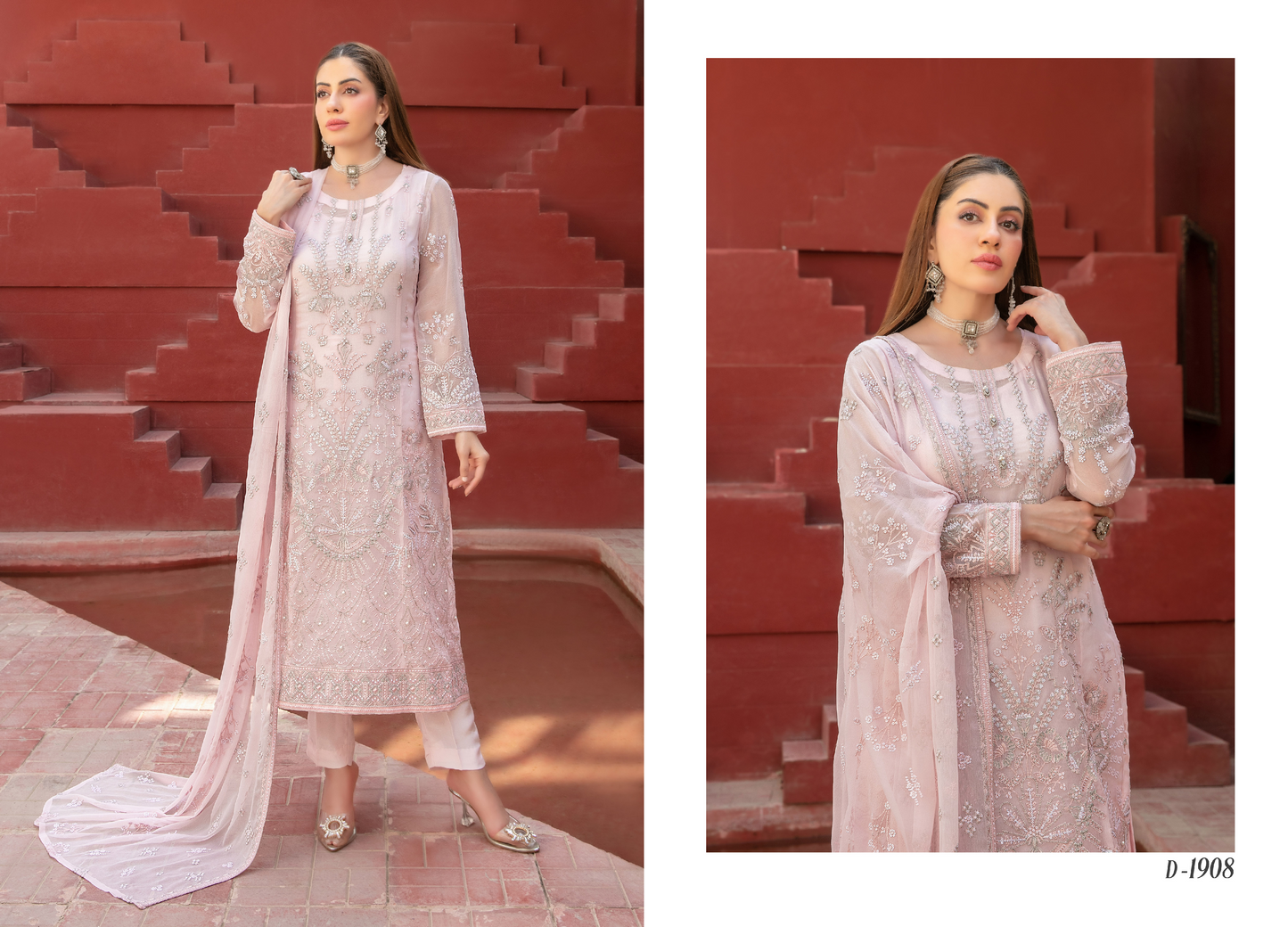 Tawakal Eunoia Embroided Fancy Chiffon D1908
